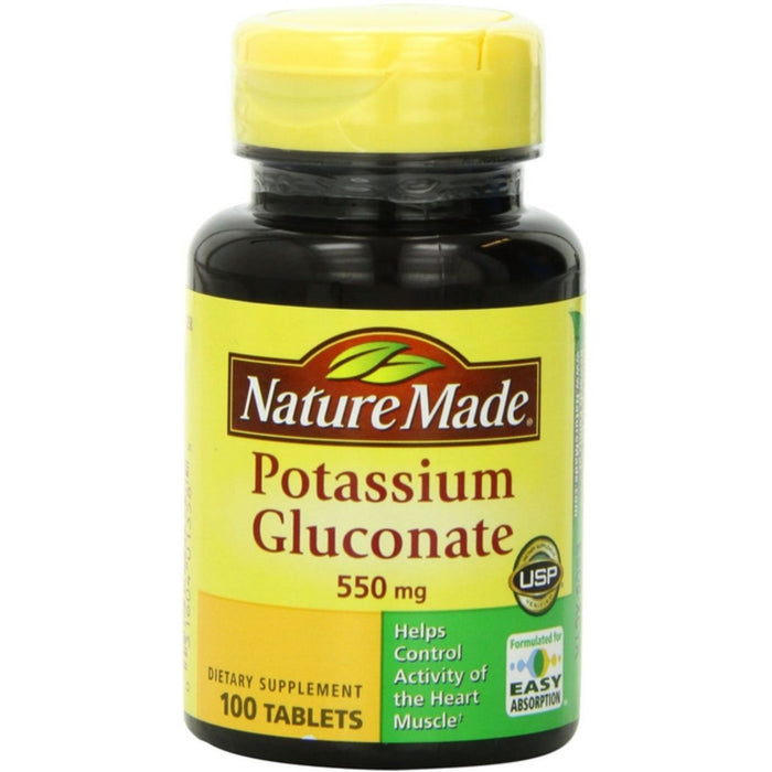 Nature Made Potassium Gluconate 550 Mg Tablets by Pasteur Pharmacy
