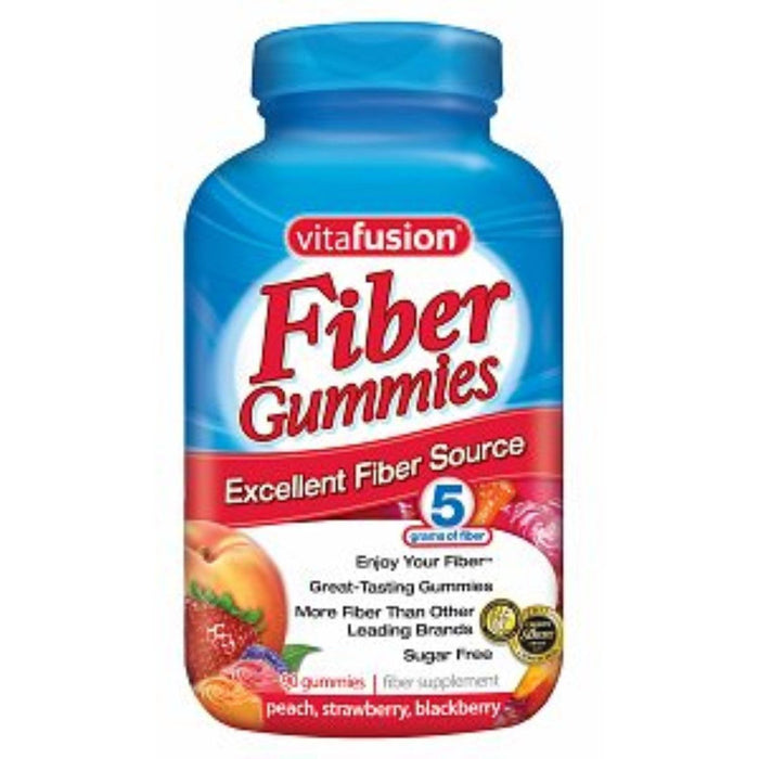 Vitafusion Fiber Well Sugar Free Gummies Peach, Strawberry & Berry Flavors by Pasteur Pharmacy