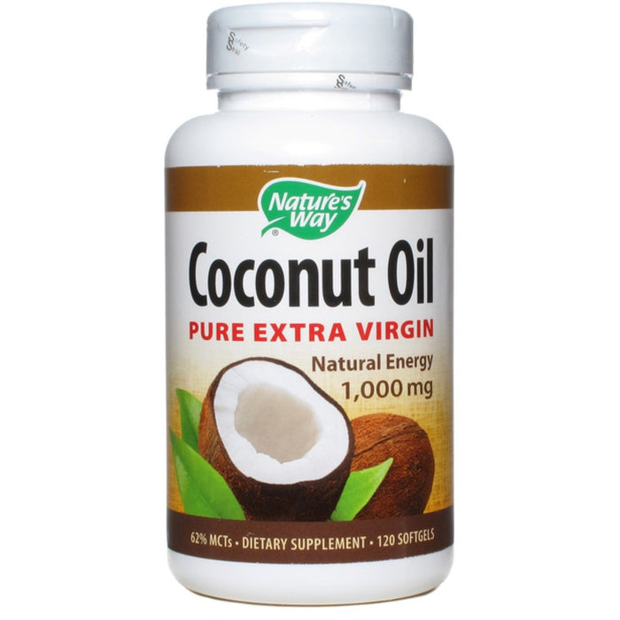 Nature's Way Coconut Oil Pure Extra Virgin 1000 Mg, 120 Softgels by Pasteur Pharmacy