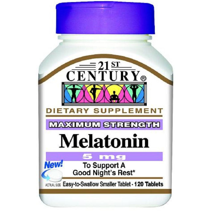 21st Century® Melatonin Maximum Strength – 5 mg (120 Tablets) by Pasteur Pharmacy