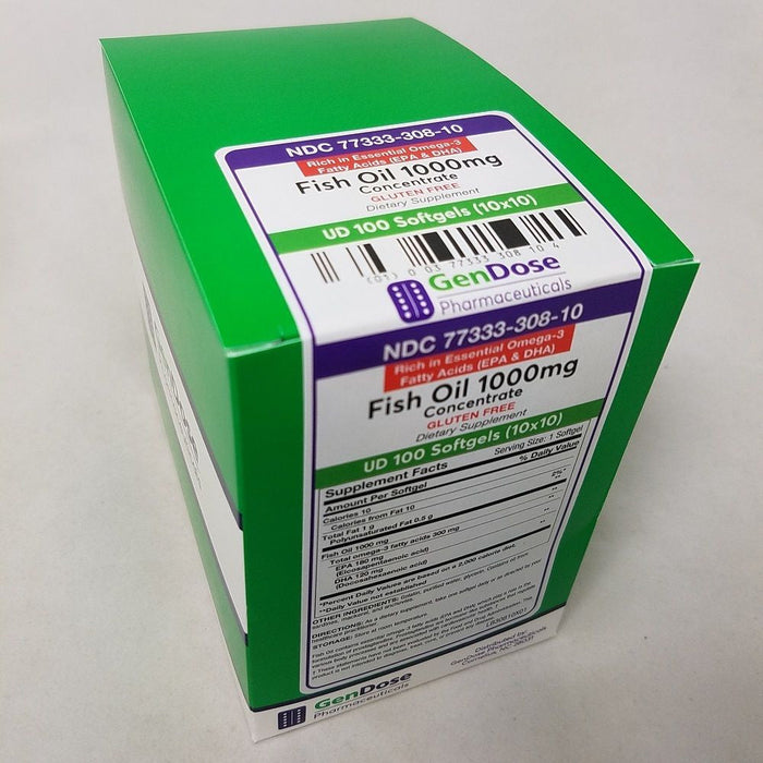 Gendose Gedore De Aceite De Pescado En Cápsulas, 1000mg, 100ct by Pasteur Pharmacy