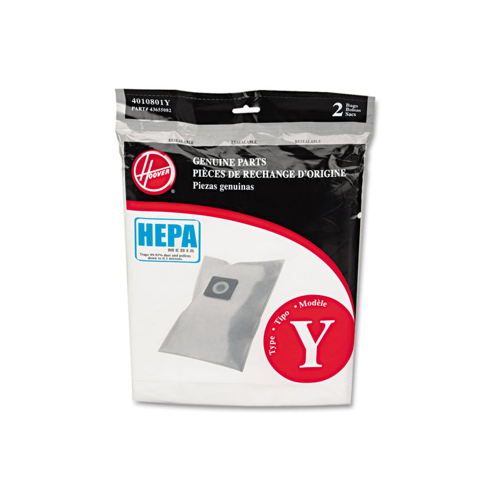 Hoover HEPA Y Vacuum Replacement Filter/Filtration Bag, 2/Pack