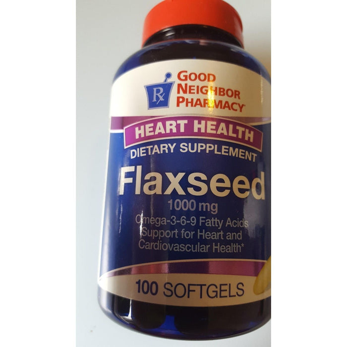Good Neighbor Pharmacy GNP Flaxseed 1000 Mg 100 Softgels by Pasteur Pharmacy