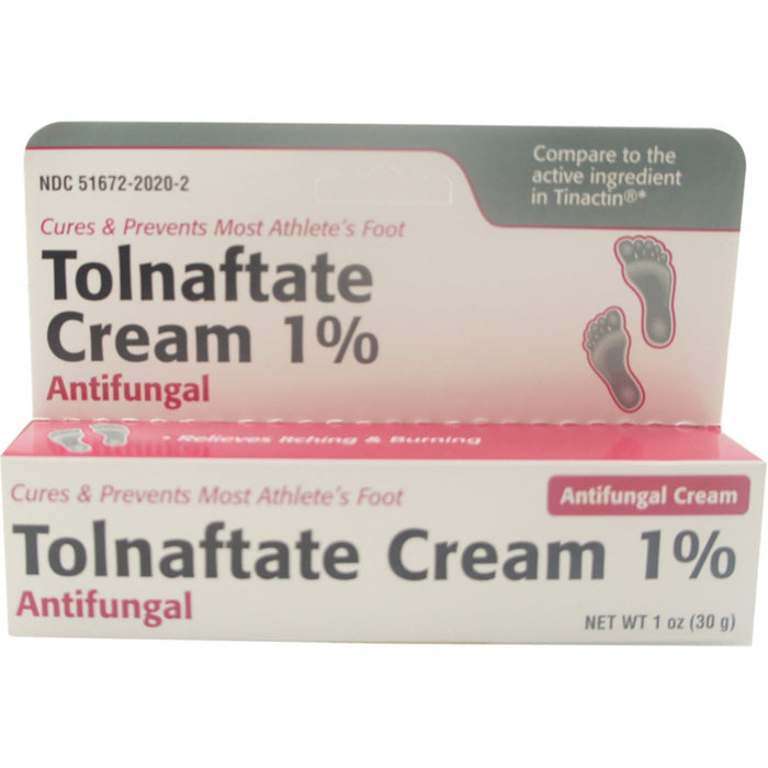 Taro Tolnaftate Antifungal Cream 1%, Maximum Strength, 1 oz (30g) by Pasteur Pharmacy