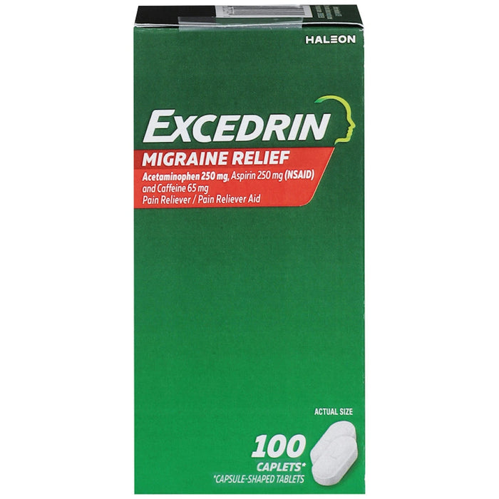 Excedrin Pain Reliever/Pain Reliever Aid, Migraine Relief, Caplets by Pasteur Pharmacy