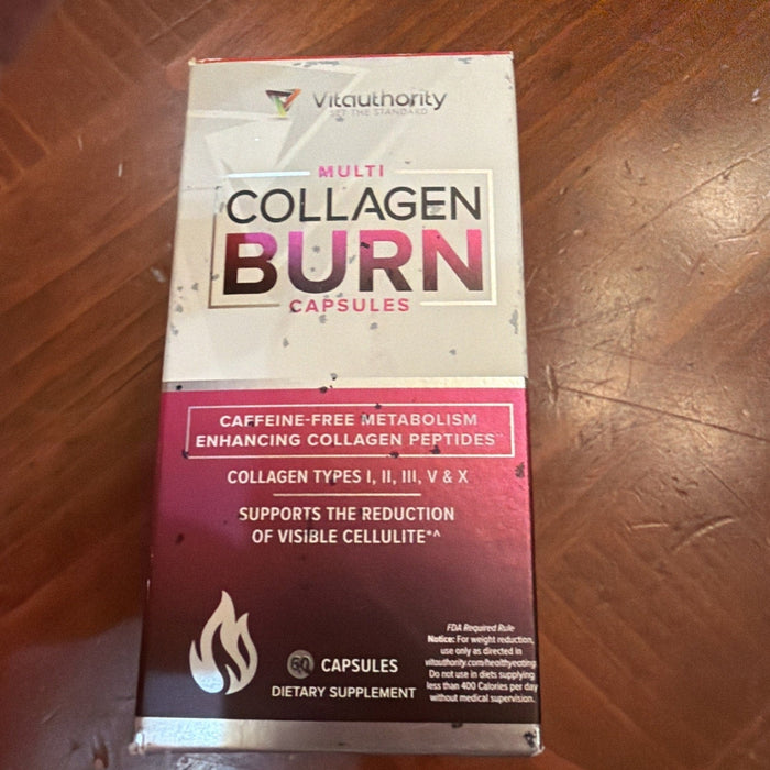 Multi Collagen Burn Capsules for Weight Loss - Hydrolyzed Collagen Peptides 60pc by Price Is Right Miami
