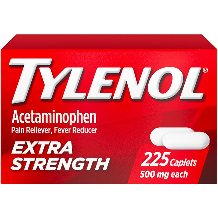 Tylenol For Adults 500Mg Extra Strength Caplets Acetaminophen 225 Caplets by Pasteur Pharmacy