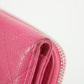 Chanel Caviar Calfshin Leather Pink Trifold Wallet #5342 by Bolt Boutique