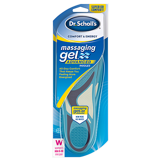 Dr. Scholl's Comfort And Energy Massaging Gel Insoles For Women, Size 6-10, 1 Pair by Pasteur Pharmacy