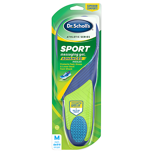 Dr. Scholl's Athletic Series Insoles, Sport, With Massaging Gel, Men's Size 8-14 by Pasteur Pharmacy