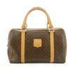Celine Macadam Triomphe Brown Leather Boston Bag #5382