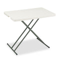 Iceberg IndestrucTable Classic Personal Folding Table, 30w x 20d x 25 to 28h, Platinum
