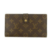 Louis Vuittton Monogram Canvas Brown Long Kisslock Wallet #5392