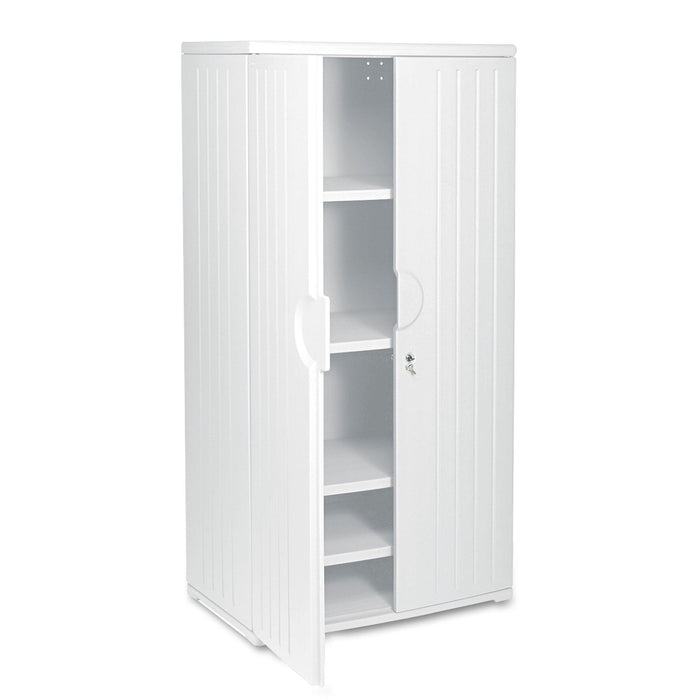 Iceberg Rough n Ready Storage Cabinet, Four-Shelf, 36 x 22 x 72, Platinum