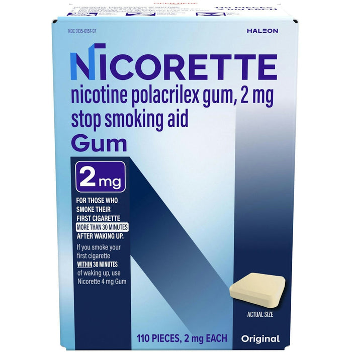 Nicorette Stop Smoking Aid, 2 Mg, Gum, Original by Pasteur Pharmacy