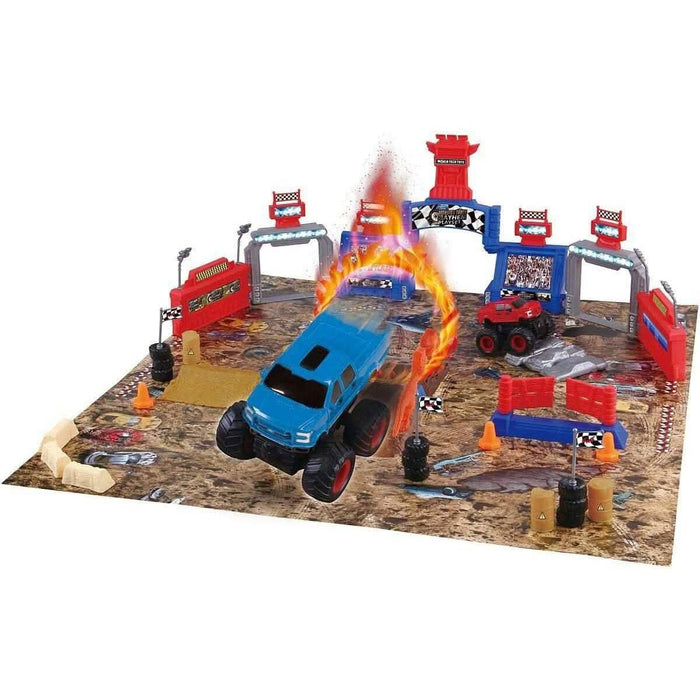 54-Piece: Monster Truck Mayhem Friction Play Set - 2-Pack Ford by DailySale