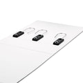 find It Gapless Loop Ring View Binder, 3 Rings, 4" Capacity, 11 x 8.5, White