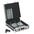 Vaultz Locking Media Binder, Holds 200 Discs, Black