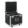 Vaultz Locking Mobile File Chest, Letter/Legal Files, 17.5" x 15.5" x 14.5", Black/Chrome