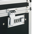 Vaultz Locking Mobile File Chest, Letter/Legal Files, 17.5" x 15.5" x 14.5", Black/Chrome
