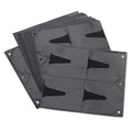 Vaultz Two-Sided CD Refill Pages for Three-Ring Binder, 8 Disc Capacity, Clear/Black, 25/Pack