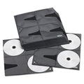 Vaultz Two-Sided CD Refill Pages for Three-Ring Binder, 8 Disc Capacity, Clear/Black, 25/Pack