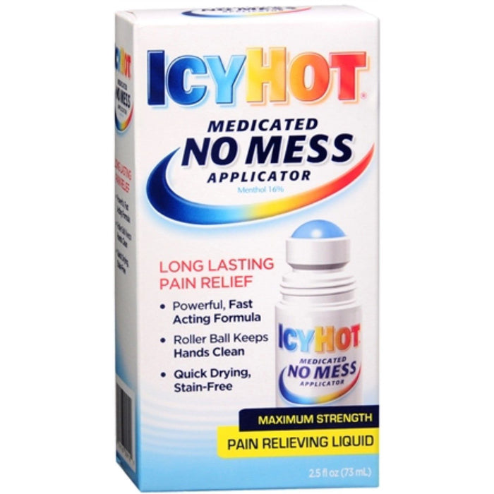 Icy Hot Pain Relief, No Mess, Roll On 2.9 Fl Oz by Pasteur Pharmacy