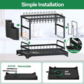 Black Metal Dish Rack – 2-Layer / 3-Layer by DailySale