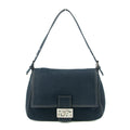 Fendi Mamma Baguette Denim Black Shoulder Bag #5426 by Bolt Boutique