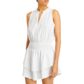 Aqua Sleeveless Smocked Mini Dress by Vanessa Jane