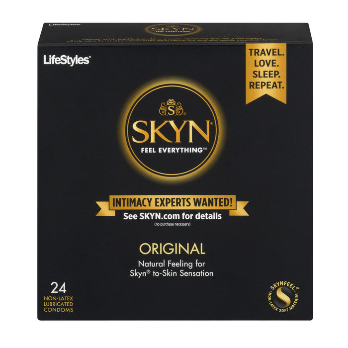 SKYN Original Non-Latex Condoms, Natural Feel Polyisoprene, 24 Count by Pasteur Pharmacy