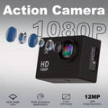 Ultra HD 1080P Action Camera – 140° Wide Angle, Fisheye Lens, LCD Display by DailySale