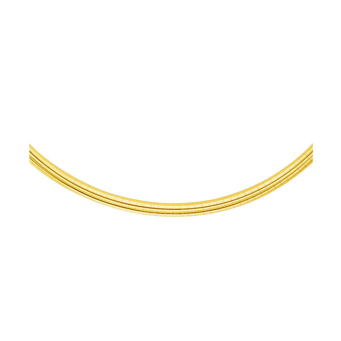 14k Yellow Gold Chain in a Classic Omega Design (4 mm) by Bids.com