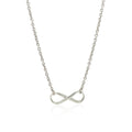 Sterling Silver Infinity Symbol Necklace by Bids.com