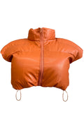 Vegan Leather Puffer Vest by The House of Stylez
