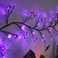54LED Halloween Bat Decorative Branch String Lights, Wall-mounted Indoor Decorative String Lights by DailySale
