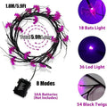 54LED Halloween Bat Decorative Branch String Lights, Wall-mounted Indoor Decorative String Lights by DailySale