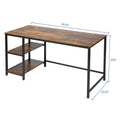 55" Rectangular Desk with Storage Shelves by DailySale