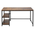 55" Rectangular Desk with Storage Shelves by DailySale