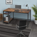 55" Rectangular Desk with Storage Shelves by DailySale