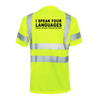 Four Languages - Reflective Safety T-Shirt