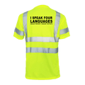 Four Languages - Reflective Safety T-Shirt by Armed American Supply