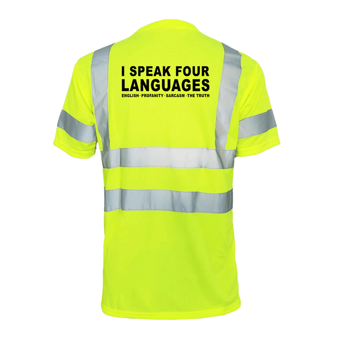 Four Languages - Reflective Safety T-Shirt by Armed American Supply