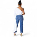 One Shoulder Top with Long Side Train by The House of Stylez