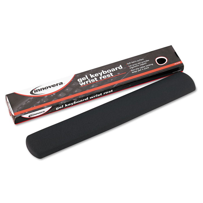Innovera Fabric-Covered Gel Keyboard Wrist Rest, 19 x 2.87, Gray