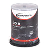 Innovera CD-R Recordable Disc, 700 MB/80min, 52x, Spindle, Silver, 100/Pack