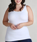 Curvy Short Basic Tank Top by Boutique 23