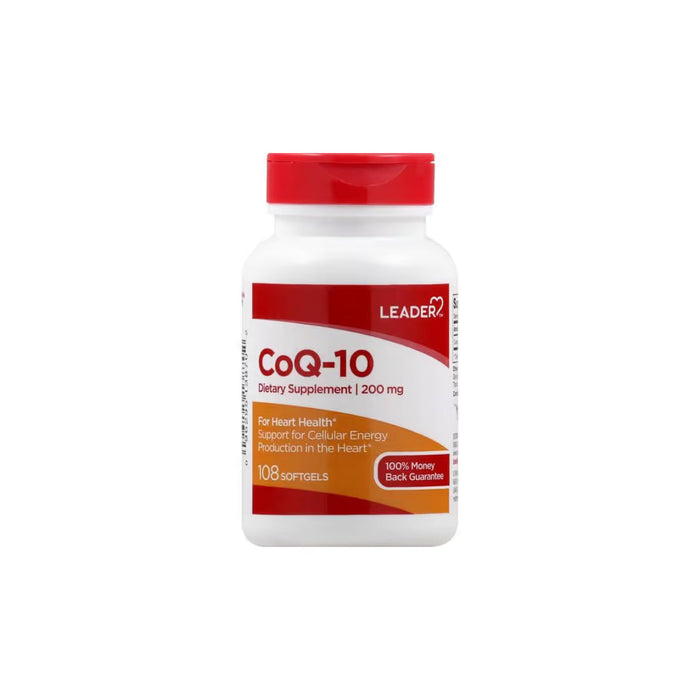 LEADER# CO-ENZYME Q10 200MG SOFTGELS 108 CT by Pasteur Pharmacy
