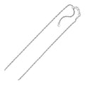 Sterling Silver 1.5mm Adjustable Rope Chain by Bids.com