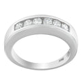 14K White Gold 3/4ct. TDW Diamond Channel Band Ring (H-I, I1-I2) by Bids.com